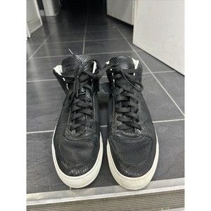 Roberto Cavalli High Top Shoe Black Alligator Strap Broken Men’s Size 43.5/10.5